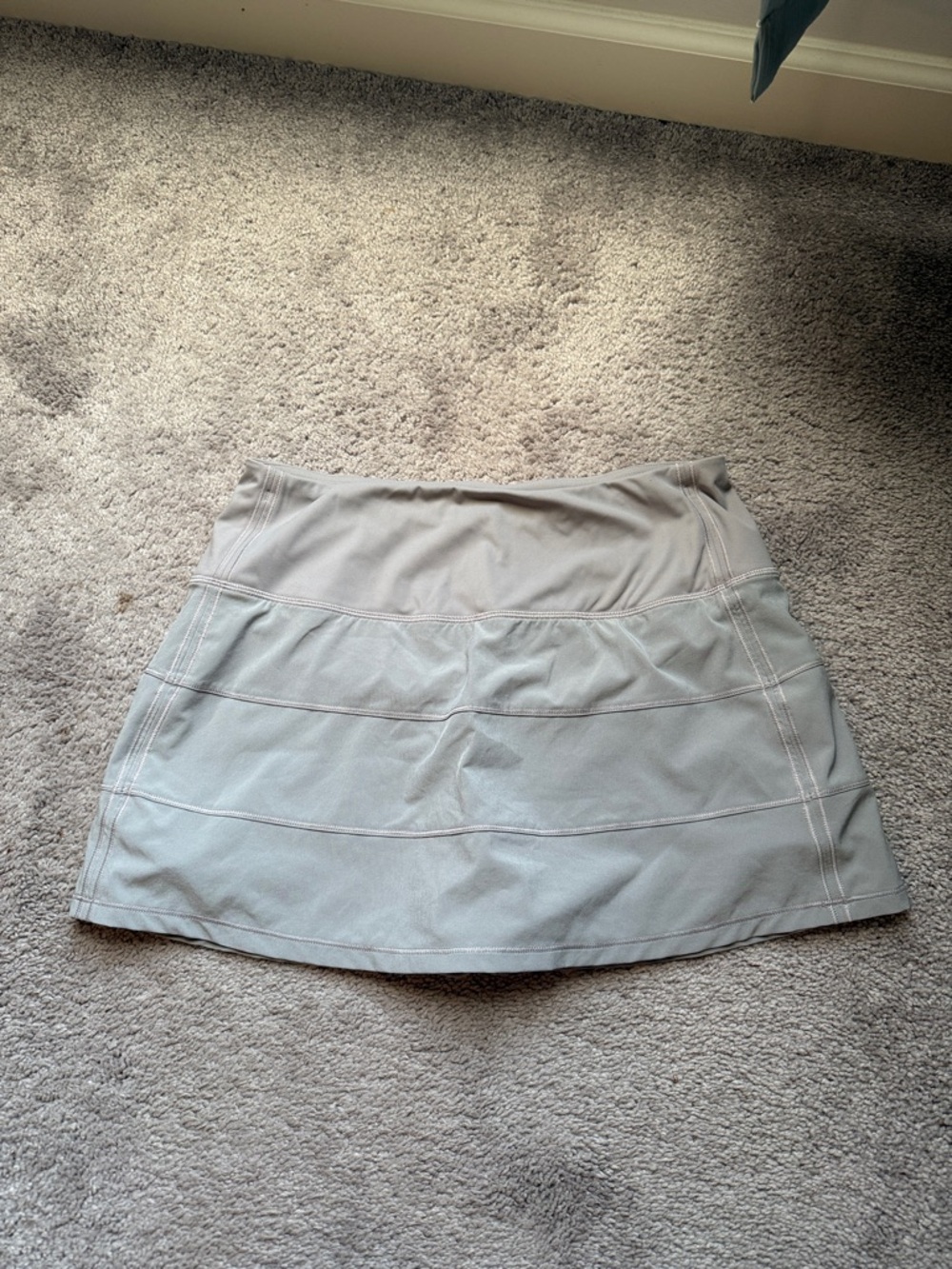 CRZ YOGA Women's Athletic Skort in Light Gray